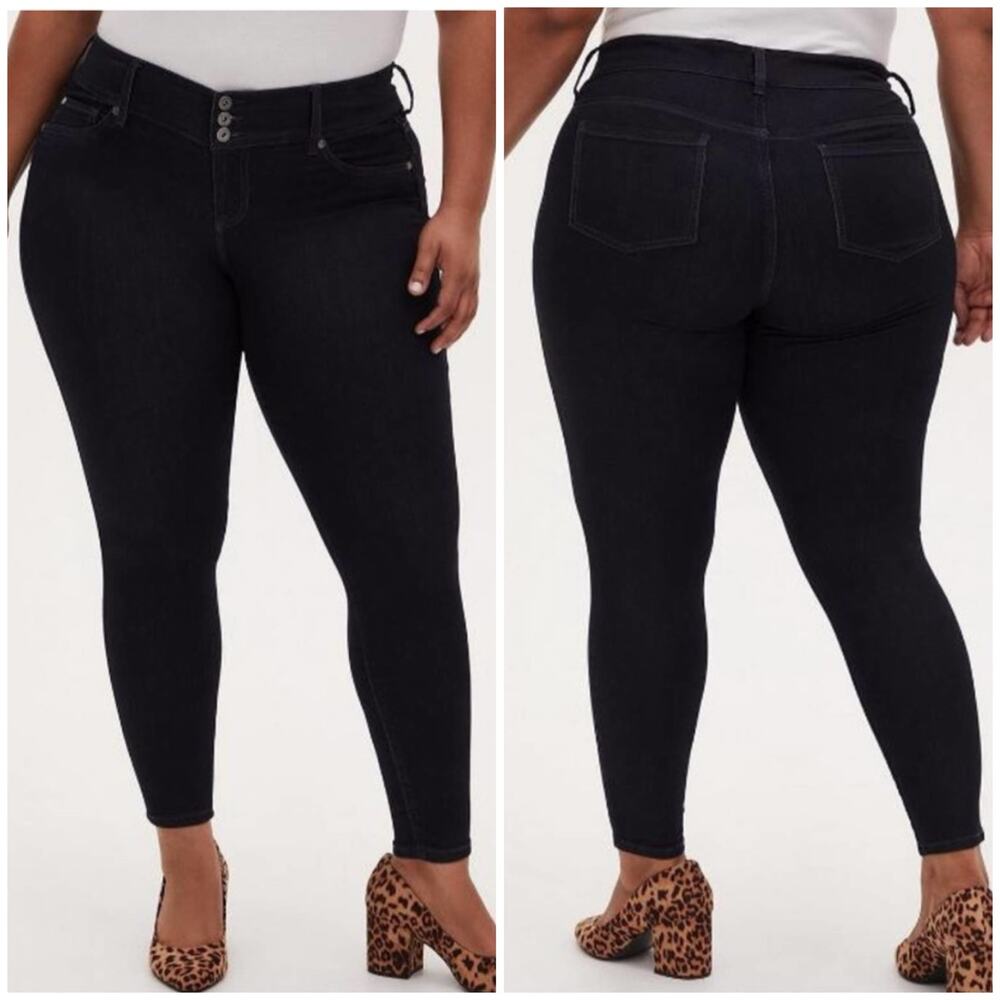 Torrid Dark Rinse Skinny Jegging Super Stretch High-Rise Jean 26R 10008377